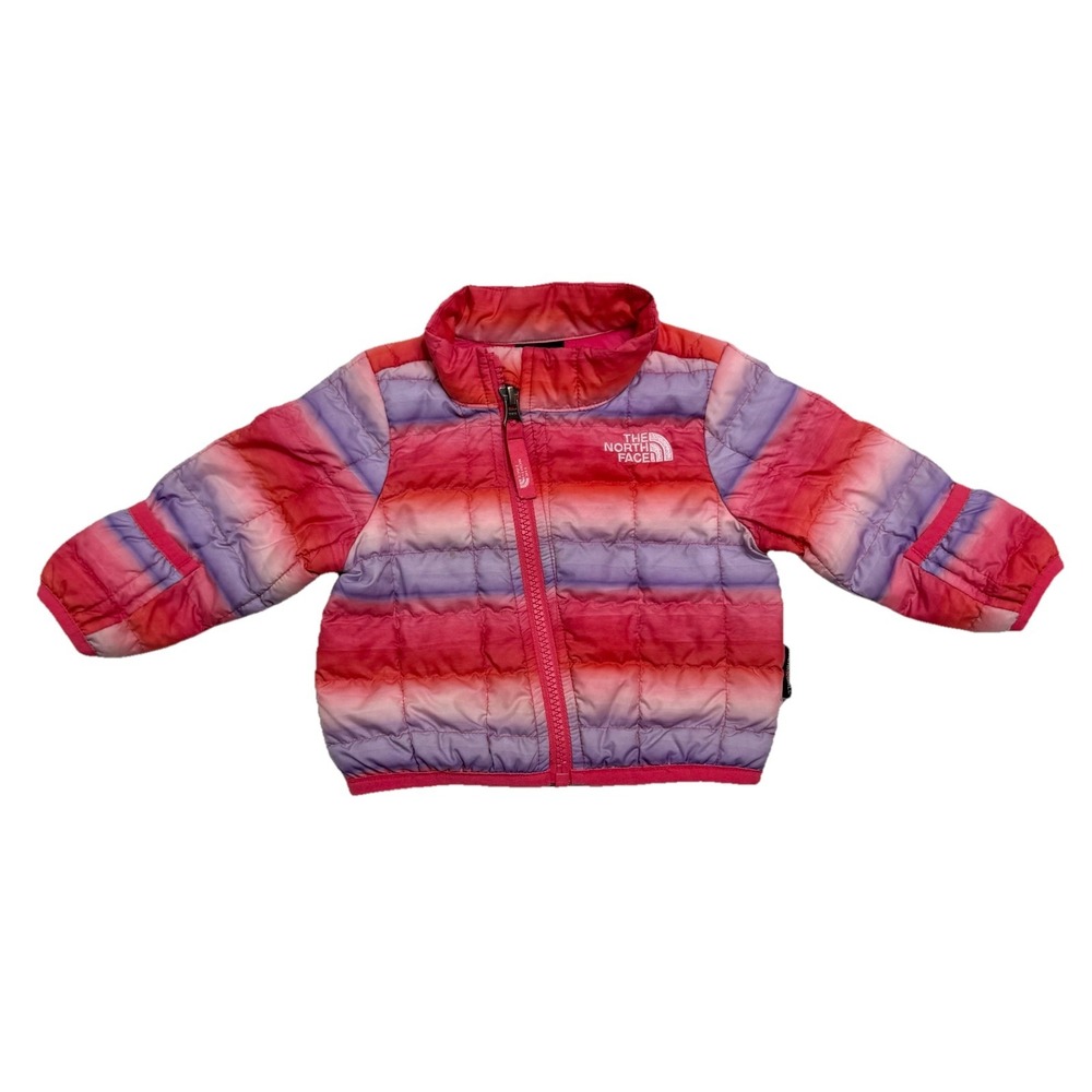 The North Face Infants Jacket/Coat 0-3 Months Pink Purple Striped Quilted‎ Baby